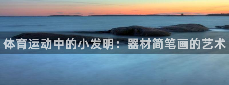 一竞技官网下载：体育运动中的小发明：器材简笔画的艺术